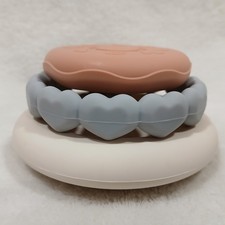Moonkie Stacking Teething Rings Silicone Infant Toddler Toy Montessori Parts