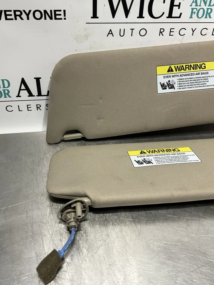 Honda Odyssey 2011-2017 beige tostado lado del conductor pasajero parasol parasol OEM Foto 2 de 4