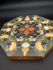 Rare Vintage 1970s Springbok Octagon Puzzle  Floral Kaleidoscope 500+ Piece 