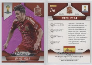 2014 Panini Prizm World Cup Purple Prizm /99 David Villa #178