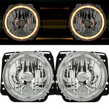 Angel Eyes Scheinwerfer Für VW Golf 2 II 19E 1983-1992 / Klarglas Links + Rechts
