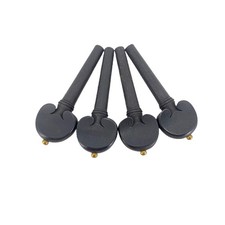 4 Pcs Violin Peg Maple Wood Black 4/4 Violin Pegs Accessories Violin Parts