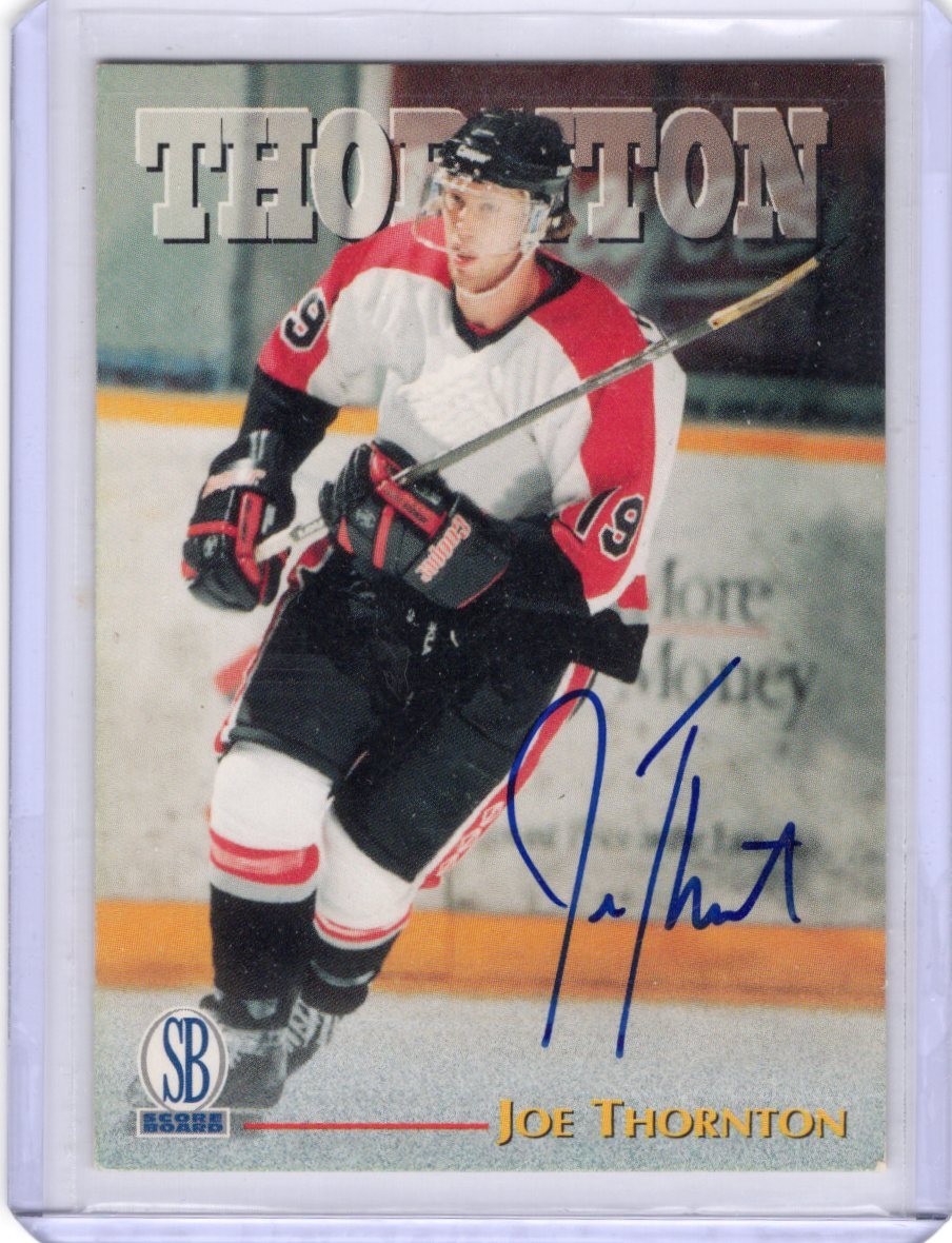 1997-98 Score Board Autographs Joe Thornton Auto
