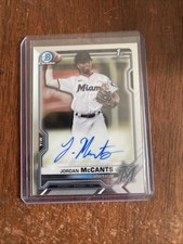 Jordan McCants - 2021 Bowman Chrome Draft 1st Bowman Autograph ON CARD AUTO