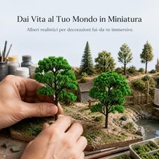 Alberi Modellismo per Diorama e Micro Paesaggi in Miniatura, miniature