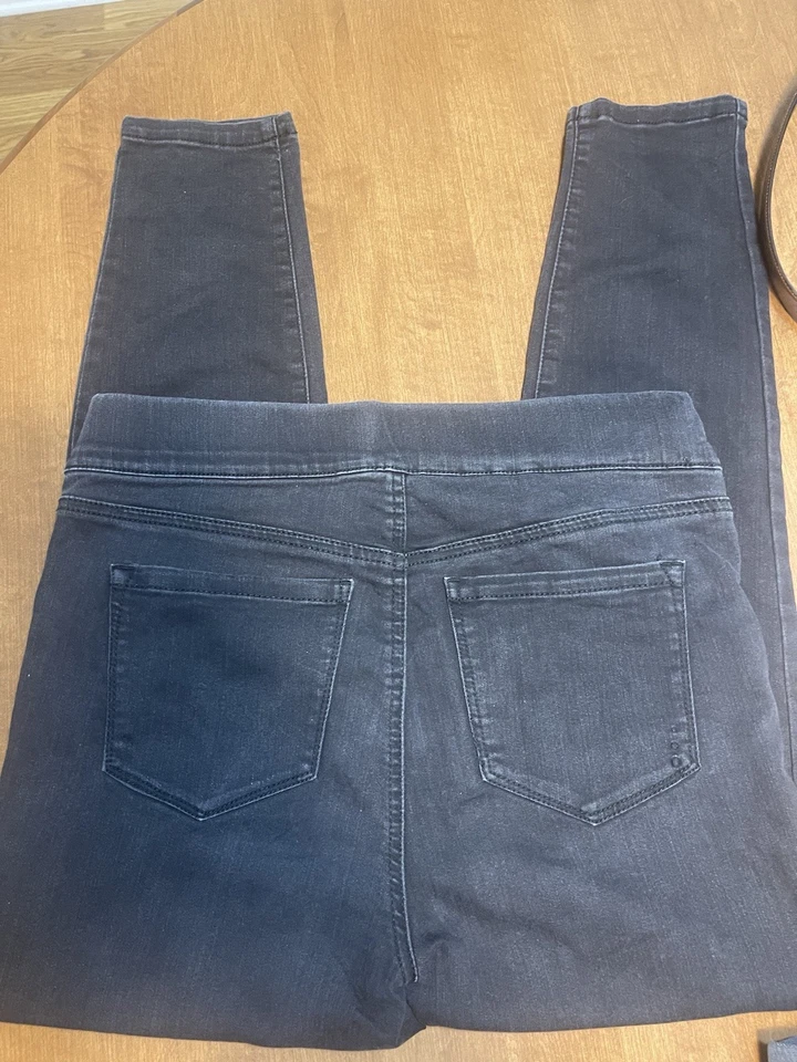 RACHEL RACHEL ROY DAMAS PULL UP MEZCLA DE ALGODÓN NEGRO LARGO JEGGINGS USADOS EN EXCELENTE ESTADO TALLA 10/30 Foto 3 de 3