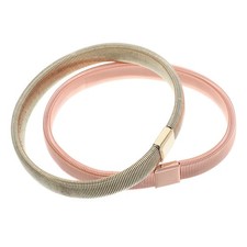 2 Pcs Garters for Mens Shirt Sleeves Elastic Adjustable Armbands