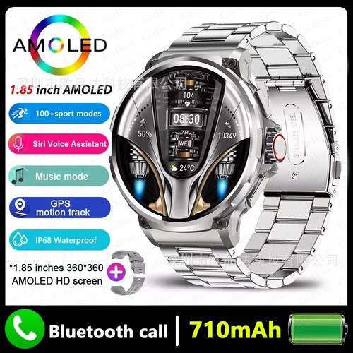 Smartwatch 1.85 Pulgadas Bluetooth Llamada, Frecuencia Cardíaca, Oxígeno Sanguíneo Deportes, Impermeable - Imagen 15 de 17