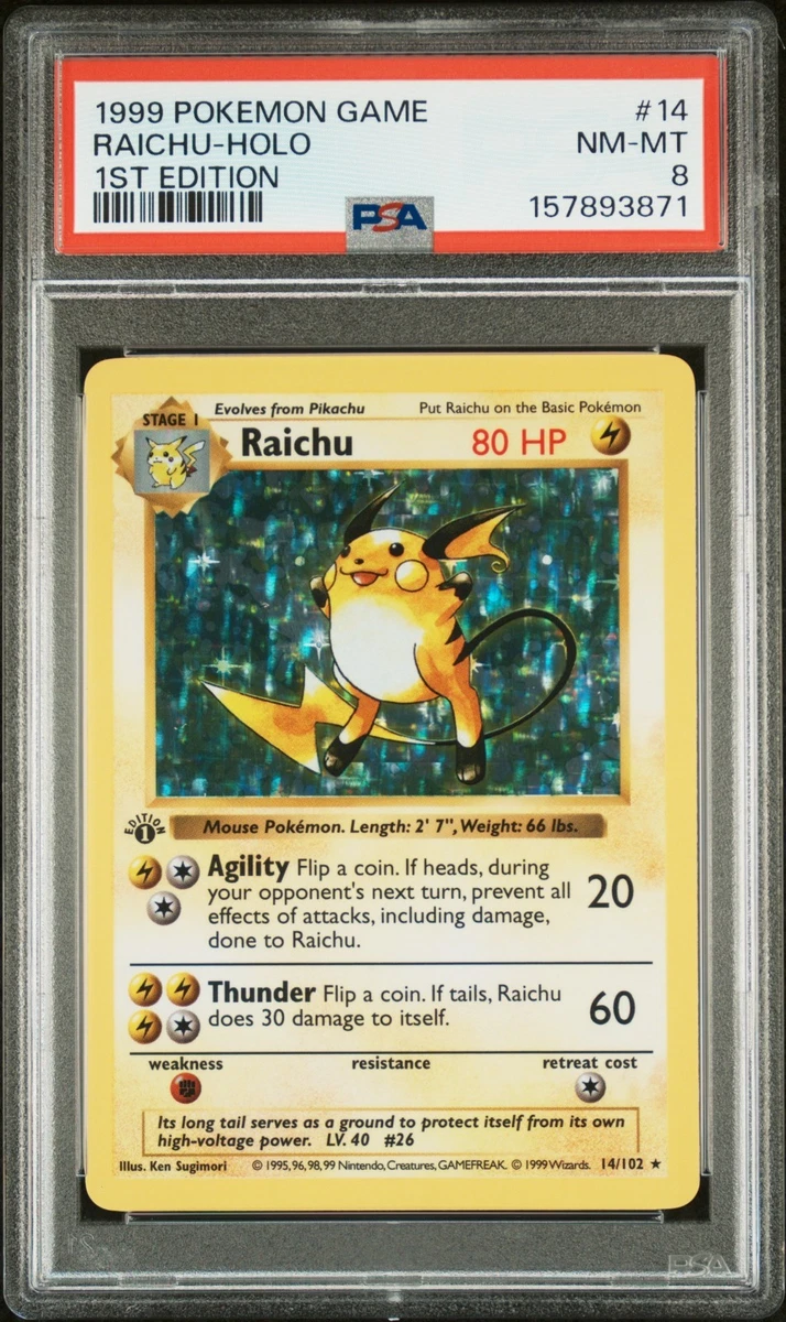 Raichu Pokémon TCG 1st Edition Individual Trading Card Games for