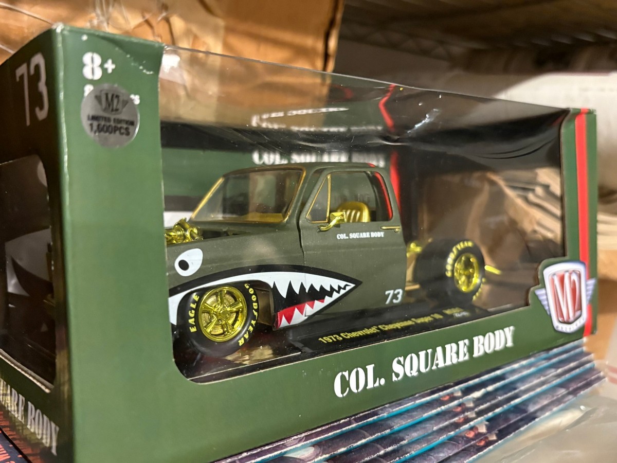 M2 MACHINES 1973 CHEVY CHEYENNE COL SQUAREBODY BEDLESS TRUCK CHASE