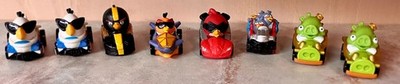 Eight Angry Birds Go Telepods -  Matilda, Bomb, Bubble, Red, Blue, King Pig