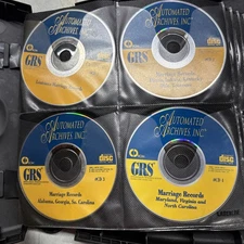 (73) Automated  Archives Large Cd Digital Data Marriage Records Military Census