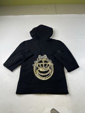 Vintage Juicy Couture Y2K Black Track Suit Hoodie Sweatshirt Womens Medium