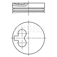 Mahle Kolben FüR Fiat Peugeot Scudo Kasten 220L 1.9 D Ducato 230L 220P 230