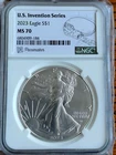 2023 1oz .999 Silver American Eagle NGC MS70 - U.S. Invention Series - Pacemaker