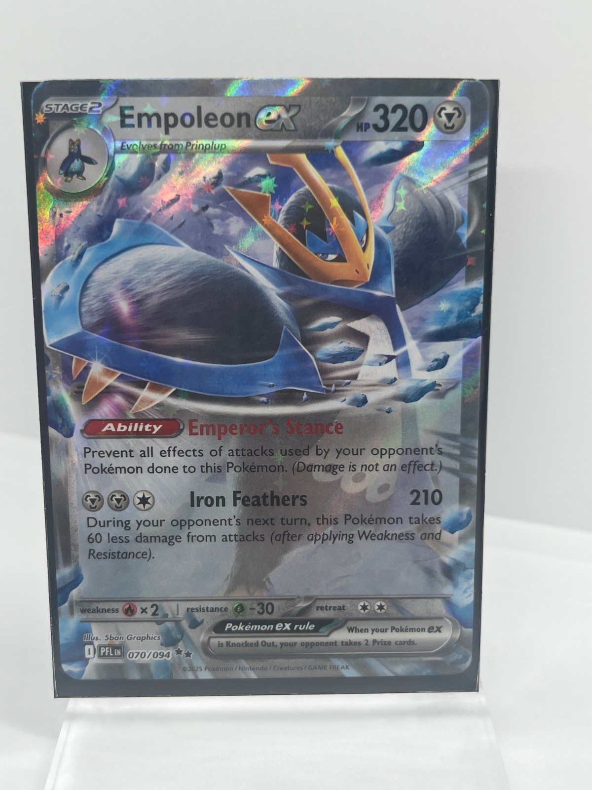 Empoleon ex 070/094 Me02: Phantasmal Flames Holo