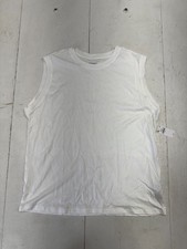 Old Navy Solid White Sleeveless Light Weight Tank Top Womens Size Medium NEW