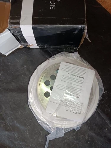 Signature Hardware SH439112BN Menlo Round Shower Drain, Brushed Nickel - Picture 2 of 4