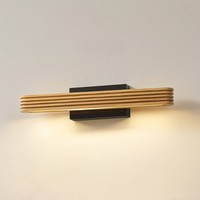 Lucande Led Wandleuchte, Wandlampe Innen 'Lieske' (Modern) Aus Holz (1 Flammig,