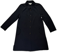 St. John Collection Size 12 Long Sleeve Santana Knit Tunic Jacket Black USA
