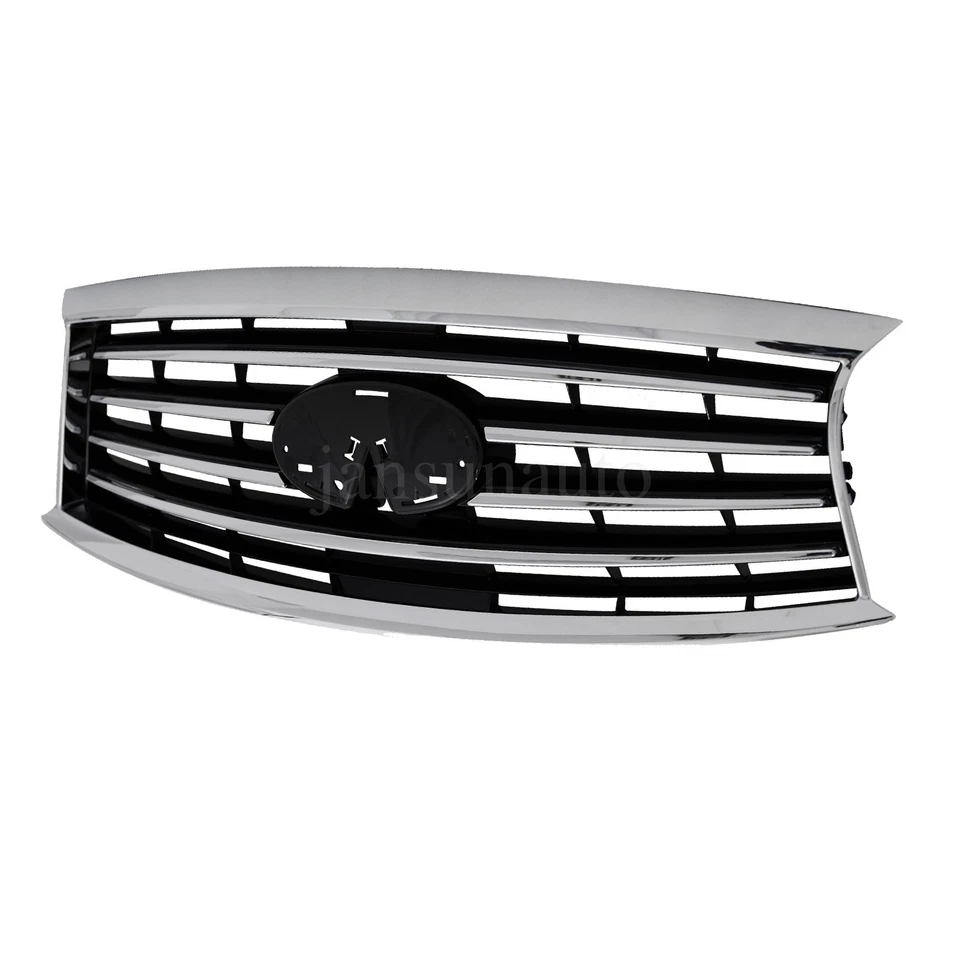 Chrome Grille With Camera Bracket Fit For 2013-2014-2015 Infiniti QX60 JX35 Foto 2 de 4