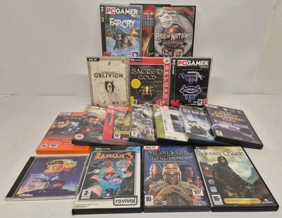 Konvolut x 17 PC CD PC DVD Spiele Farcry Earth Worm Jim Rayman Star Wars Deus EX 