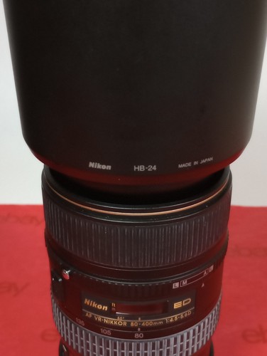 Nikon AF 80-400mm f/4.5-5.6D ED VR Telephoto Zoom Camera Lens w/ Hood, Mount Bag - Picture 15 of 17