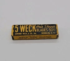 Vintage WECK Hair Shaper Blades In Original Box, Hair Shapes - (6 Pieces)