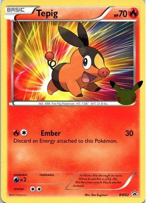 Tepig | BW02 Promo Jumbo | First Partner Pack | LP