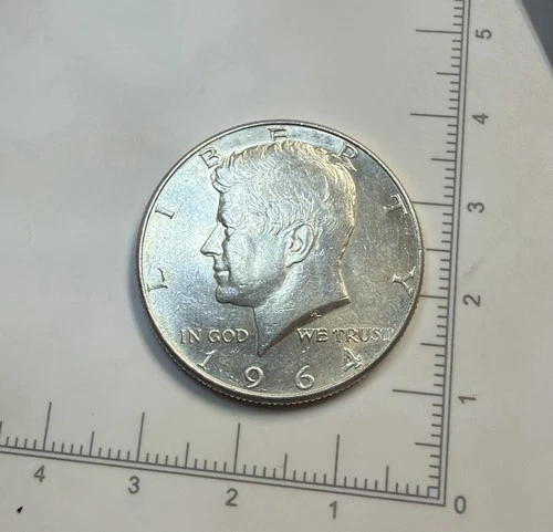 1964 Kennedy Half Dollar Almost-Uncirculated • 90% Silver