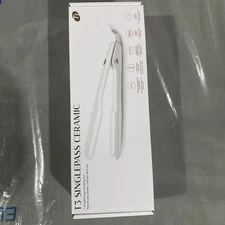 T3 SinglePass 1" Flat Iron Straightener - White