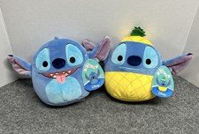 Squishmallows Disney Lilo  Stitch 7" Plush Lot x 2 Pineapple