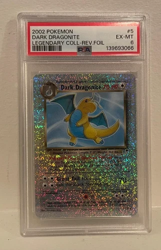 Pokemon Legendary Collection Reverse Holo Dark Dragonite #5/110 PSA 6 EX-MT