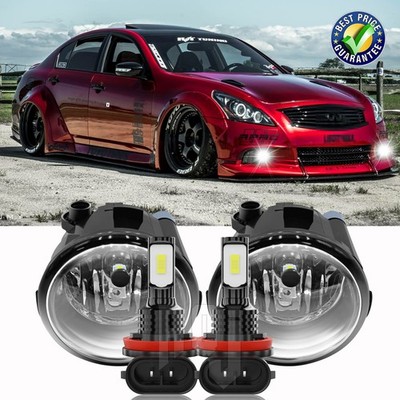 LED Front Fog Light Bumper Driving Lamps Right+Left For INFINITI M56 2011-2013