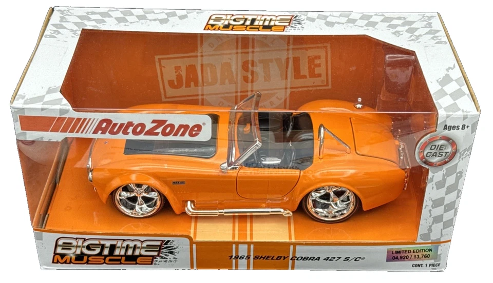 Jada Toys 2024 Bigtime Muscle #04,920 1965 Shelby Cobra 427 S/C 1:24 AutoZone - Image 2 of 4