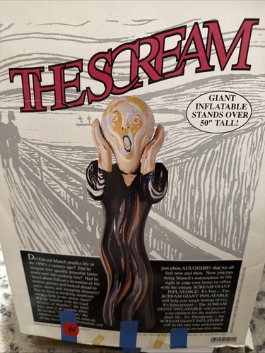 “THE SCREAM" by Edvard Munch 1991 Inflatable Blow-Up Doll - Large 50” - Bild 2 von 2