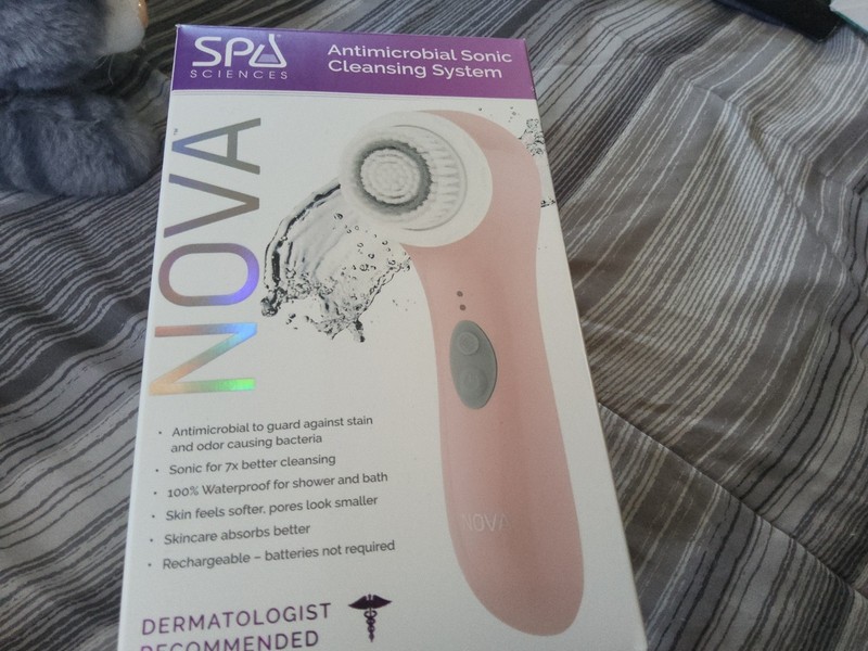 Spa Sciences NOVA Antimicrobial Sonic Cleansing System Pink Waterproof Recharge