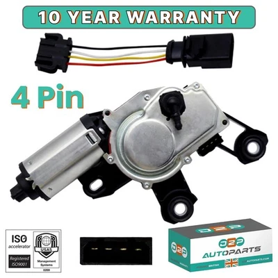 D2P REAR WIPER MOTOR 4 PIN FOR VW TOUAREG 7P5, 7P6 3.0 V6 TDI (2010-2018) 7P6955711A