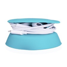 - Tangle-Free Earphone/Earbud Case, Compact Storage System, Silicone Teal, S...