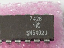 2PCS SN5402J Texas Instruments Quadruple 2 Input NOR Gates 5402 7402 DM7402 NOS