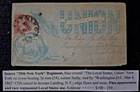 65 Civil War Patriotic - Scarce "30th NY" Regiment - Pretty Loyal States of NY