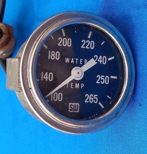 Vintage Stewart Warner Water Temperature Temp Gauge