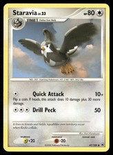 Staravia 47/100 Uncommon Majestic Dawn Pokemon Moderately Played