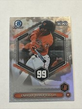 Enrique Bradfield Jr BTP-99 Refractor 2026 Bowman Orioles Top 100 Card