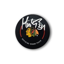 Petr Mrazek Autographed Chicago Black Hawks Official Hockey Puck