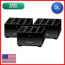 NETGEAR Nighthawk MK63S AX1800 Mesh WiFi 6 System 3-Pack Black Renewed