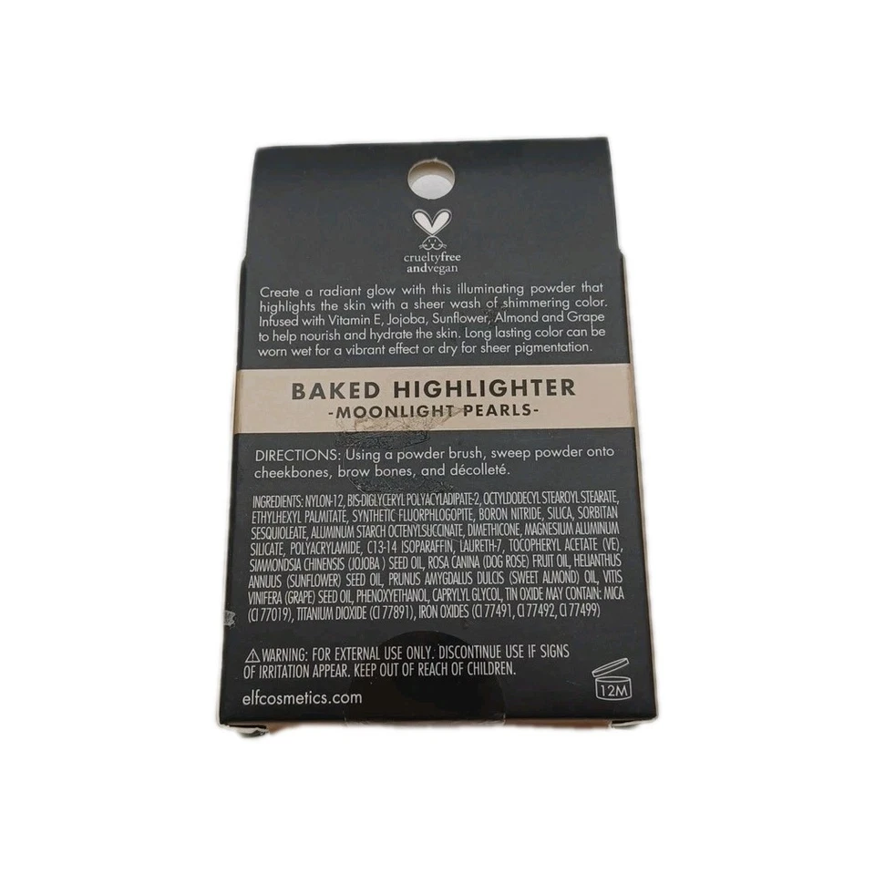 e.l.f. Baked Highlighter Moonlight Pearls ELF Shimmer Nourishing Hydrating RARE - Image 2 of 2