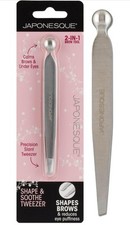 JAPONESQUE Shape Soothe Tweezer 2-in-1 Tool Slant Tweezer