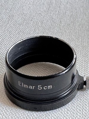 #31998- Rare Leica Elmar Lens Hood Gegenlichtblende  FISON Black paint
