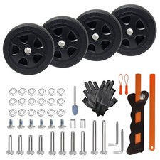 Luggage Wheels Replacement Kit for Spinner Suitcase Caster Trolley Carry on R...